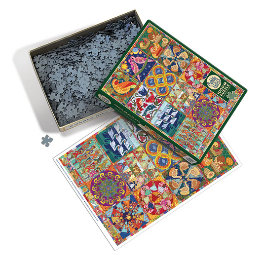 Twelve Days of Christmas Quilt | 1000 Piece Puzzle