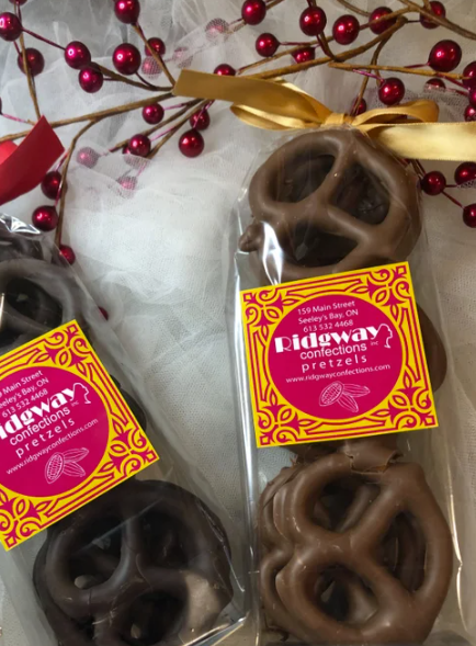 Milk Chocolate Covered Pretzels, Locally Made