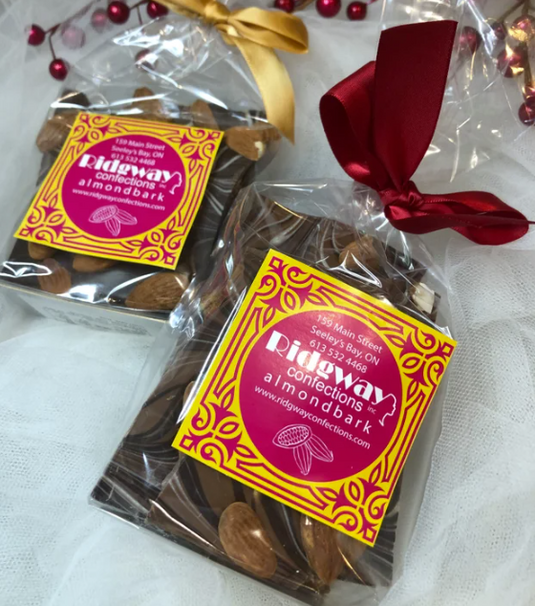 Milk Chocolate Almond Bark, Locally Made
