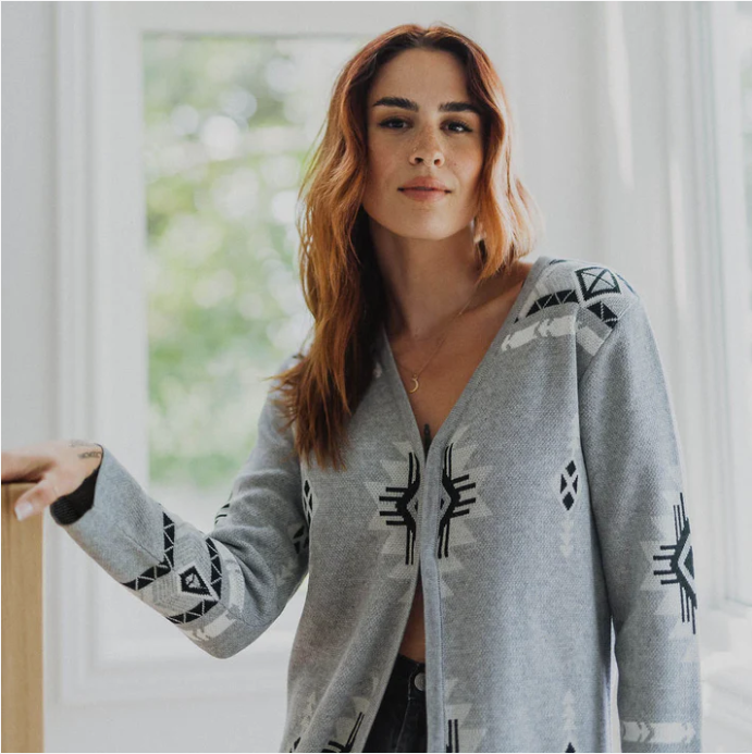 Load image into Gallery viewer, Long Jacquard Sweater
