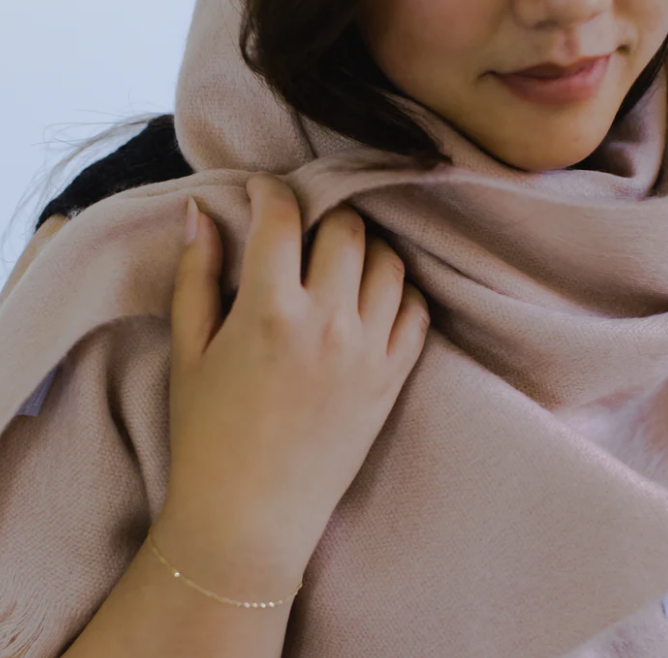 Load image into Gallery viewer, Alpaca Blend Scarf in Ballet Slipper
