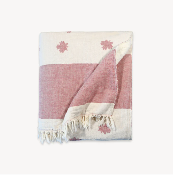 Load image into Gallery viewer, Maple Leaf Fleece-Lined Throw
