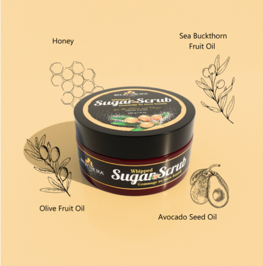 Whipped Sugar Scrub, Sea Buckthorn & Honey