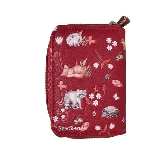 Essentials Wallet, Forest Friends in Red