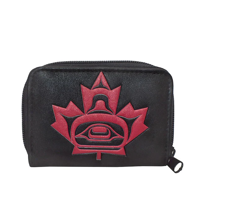 Load image into Gallery viewer, Essentials Wallet Maple Leaf in Black
