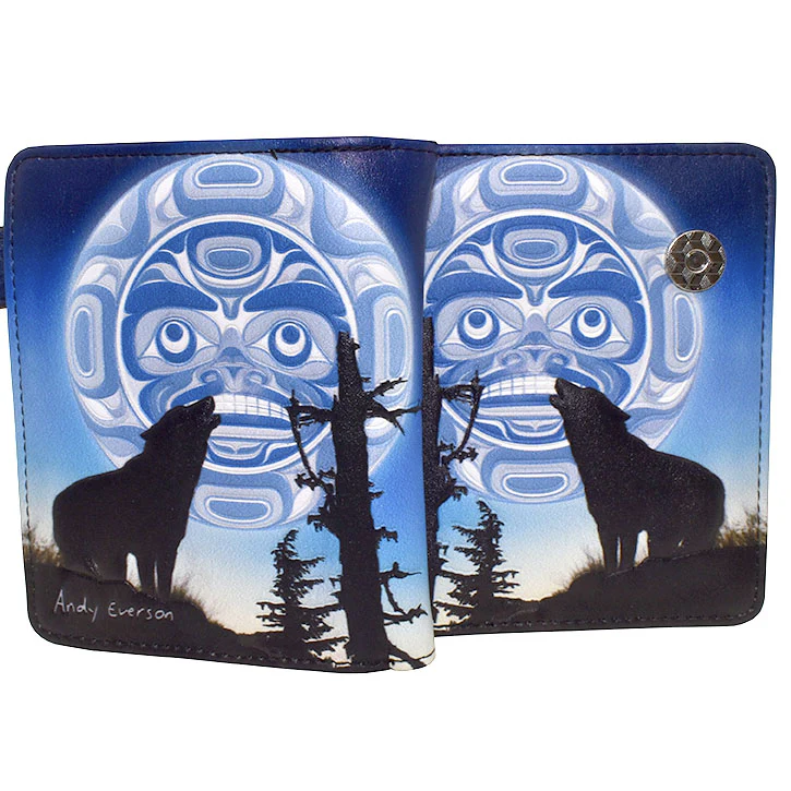 Load image into Gallery viewer, Small Wallet - Hase by Andy Everson Northwest Coastal Artist
