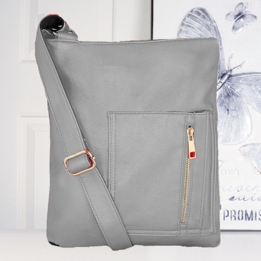 Nina Crossbody Satchel in Grey