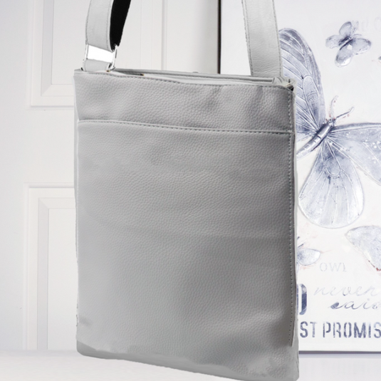 Nina Crossbody Satchel in Grey