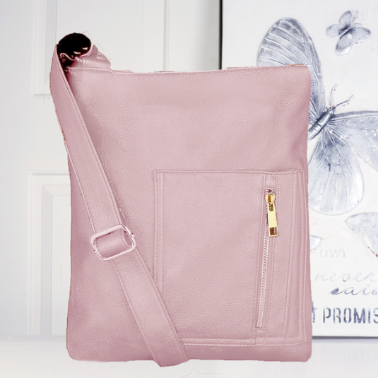 Nina Crossbody Satchel in Soft Pink