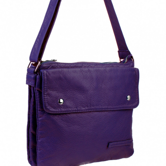 Satchel Crossbody Purse in Purple