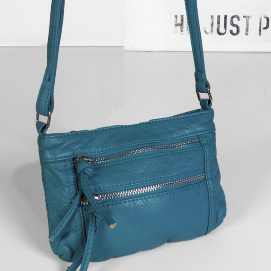 Everyday Compact Crossbody Purse in Turquoise