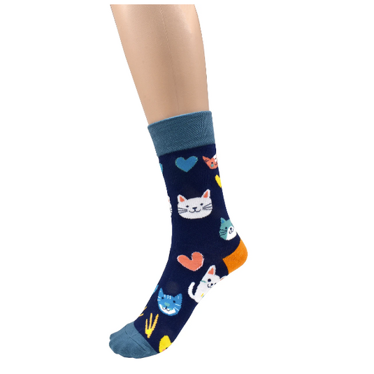 Cats & Hearts Socks