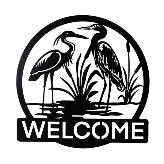 Lakeside Herons Welcome Sign