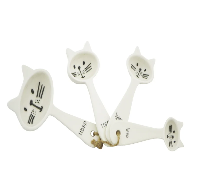 Load image into Gallery viewer, Cat Theme Measuring Spoons (set 4)

