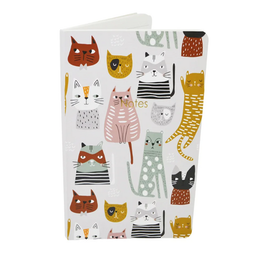 Notebook with Cat Cover Design