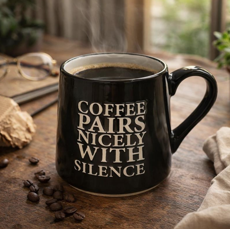 Load image into Gallery viewer, Coffee &amp; Silence Mug
