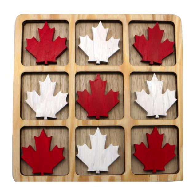 Load image into Gallery viewer, Maple Leaf Tic Tac Toe Game
