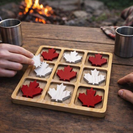 Maple Leaf Tic Tac Toe Game
