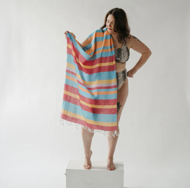 Load image into Gallery viewer, Turkish Towel : Pineapple Punch
