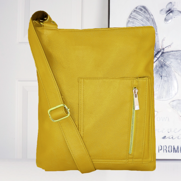 Load image into Gallery viewer, Nina Crossbody Satchel in Mustard
