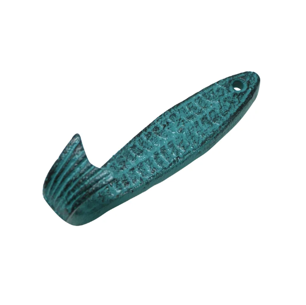 Load image into Gallery viewer, Fish Wall Hook | Cast Iron Aqua
