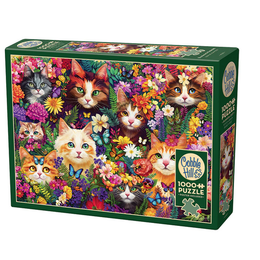 Blooming Whiskers | 1000 Piece Jigsaw Puzzle