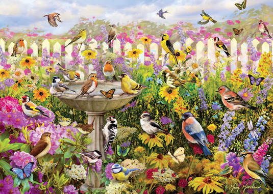 Backyard Bird Bath |1000 Piece Jigsaw Puzzle