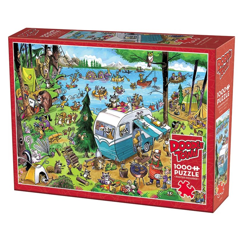 Load image into Gallery viewer, DoodleTown Call of the Wild | 1000 Piece Jigsaw Puzzle
