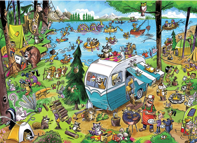 Load image into Gallery viewer, DoodleTown Call of the Wild | 1000 Piece Jigsaw Puzzle
