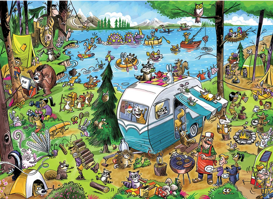 DoodleTown Call of the Wild | 1000 Piece Jigsaw Puzzle