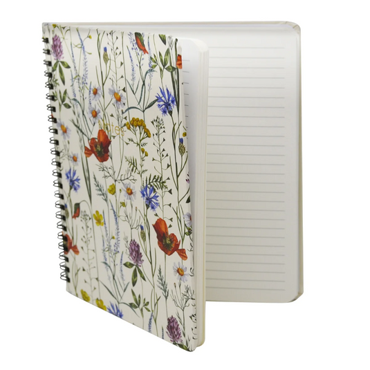 Hardcover Coil Notebook | Floral Design