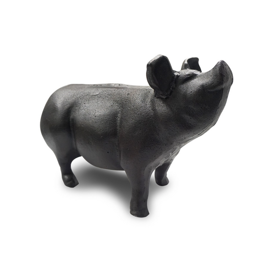 Large Cast Iron Pig