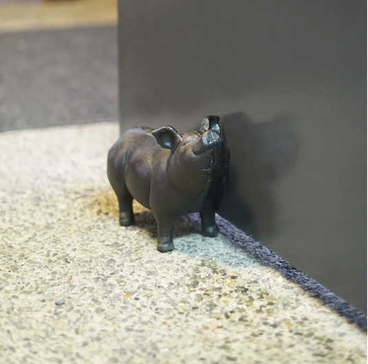 Large Cast Iron Pig