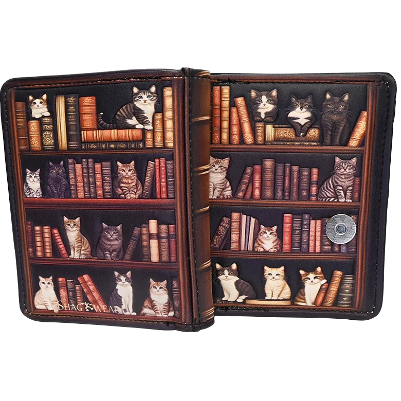 Load image into Gallery viewer, Cat Library Wallet
