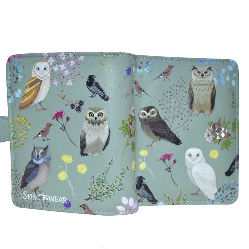 Load image into Gallery viewer, Birds of the Forest in Sage Wallet
