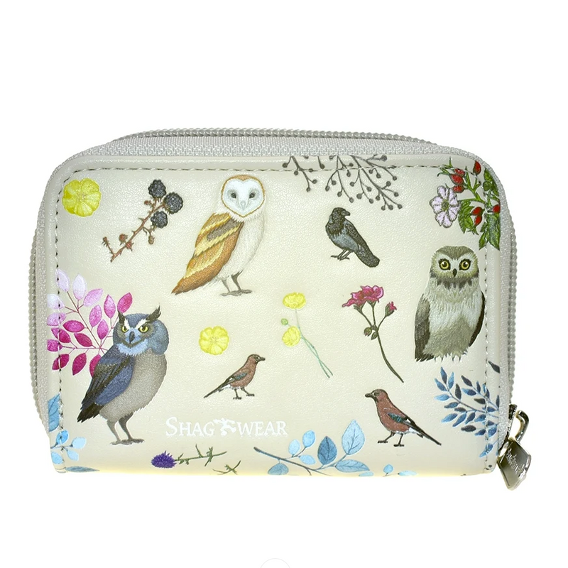 Load image into Gallery viewer, Wild Birds Forest in Cream Essentials Wallet
