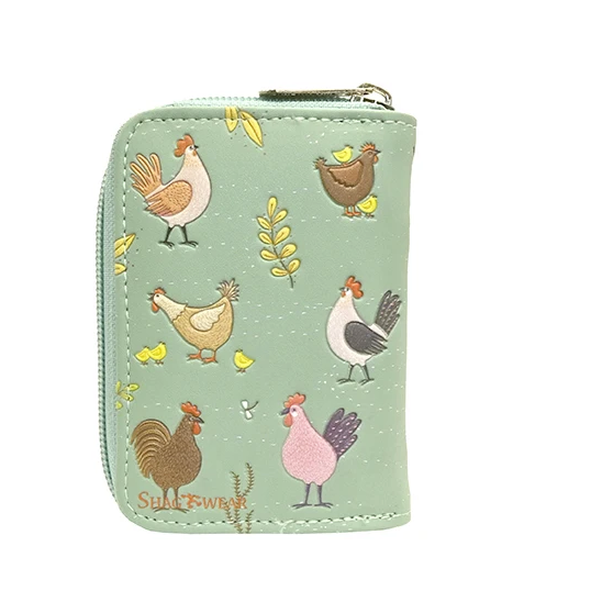 Load image into Gallery viewer, Chickens in Sage Essentials Wallet

