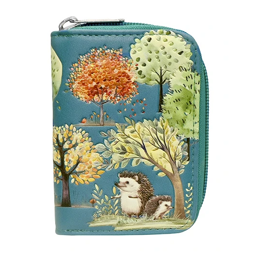 Hedgehogs in Teal Essentials Wallet