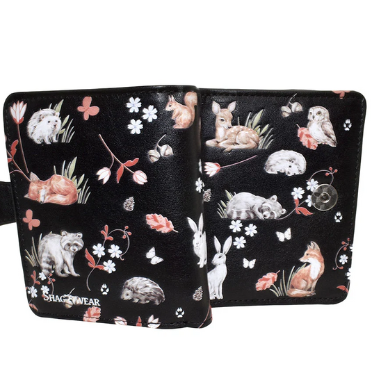 Forest Friends Wallet in Black