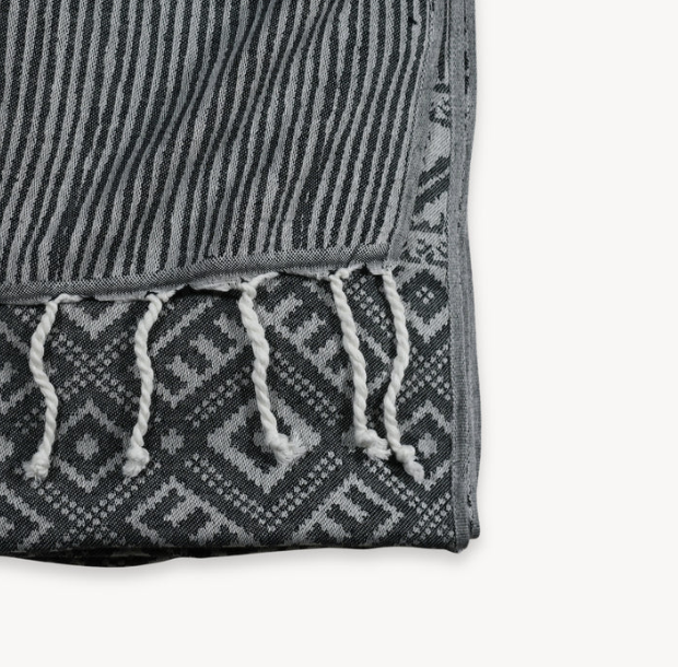 Load image into Gallery viewer, Multi-use Towel | Turkish Cotton | Charcoal Sketch

