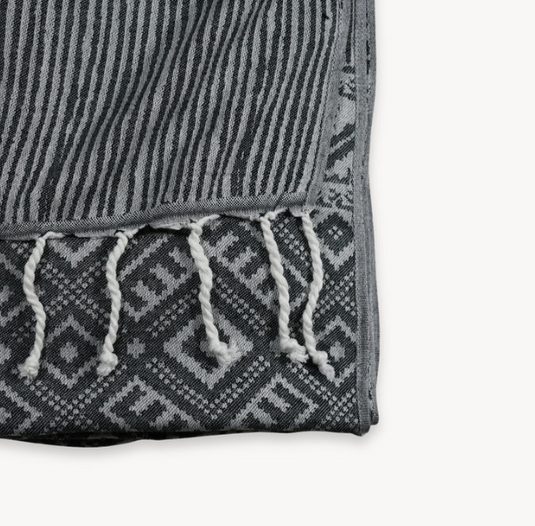 Multi-use Towel | Turkish Cotton | Charcoal Sketch