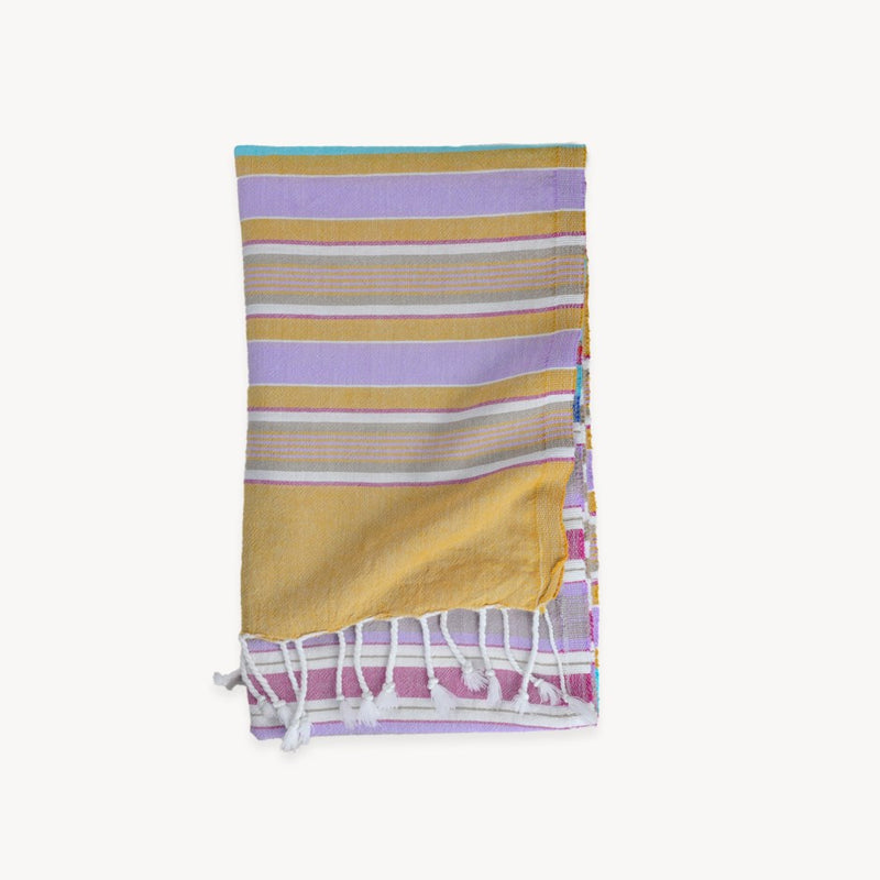 Load image into Gallery viewer, Turkish Towel : Patio Stripe in Blue
