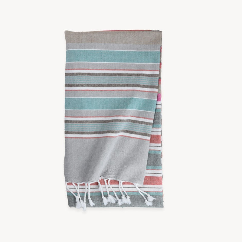 Load image into Gallery viewer, Turkish Towel : Patio Stripe in Shadow
