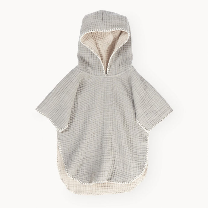 Kid's Poncho in Moss