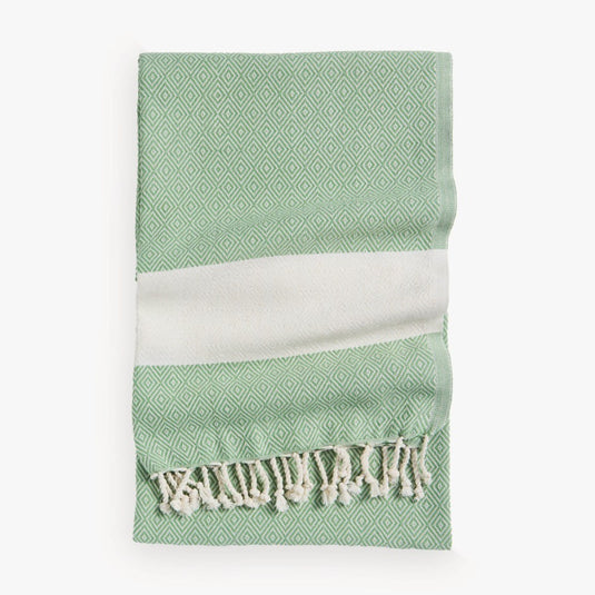 Turkish Hand Towel in Diamond Thyme