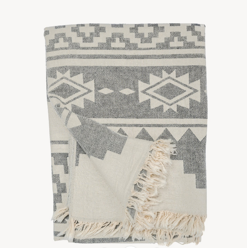 Load image into Gallery viewer, Turkish Towel :  Atzi in Light Grey
