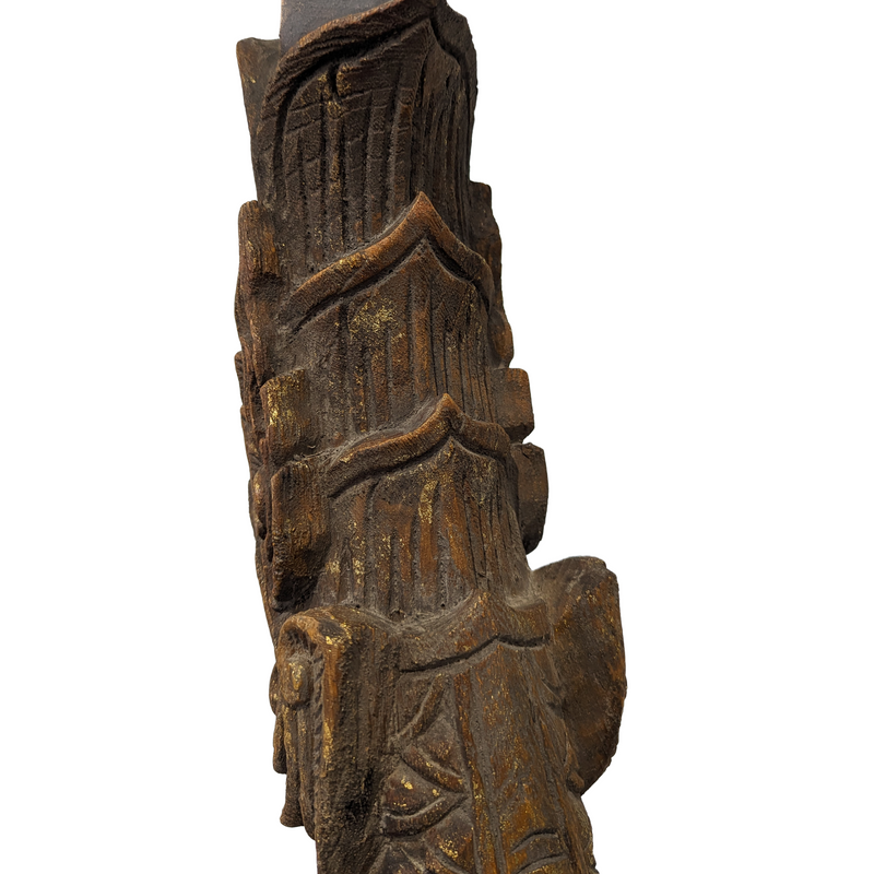 Load image into Gallery viewer, Carved Wood Naga Temple Finial | Vintage From Thailand
