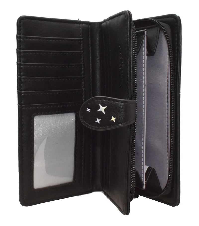 Load image into Gallery viewer, Wallet - Black with Unicorn
