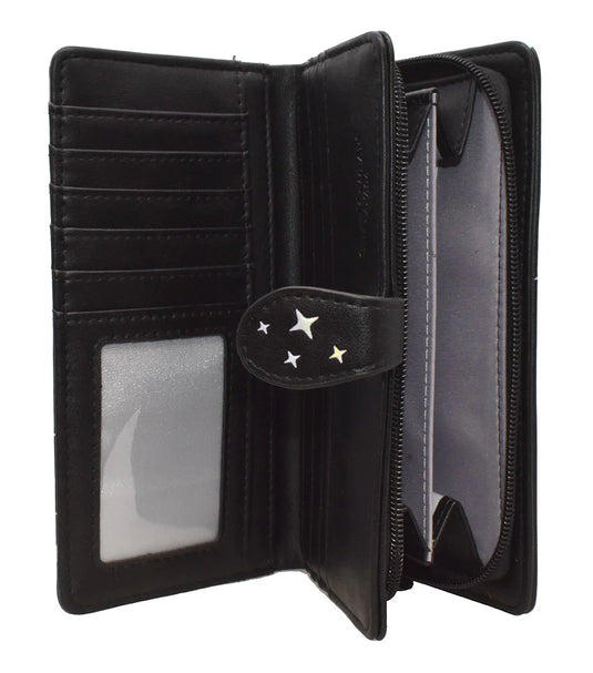 Wallet - Black with Unicorn