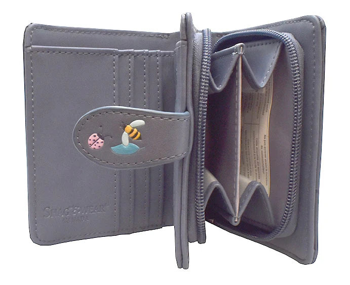 Load image into Gallery viewer, Grey Cats in the Garden Small Wallet
